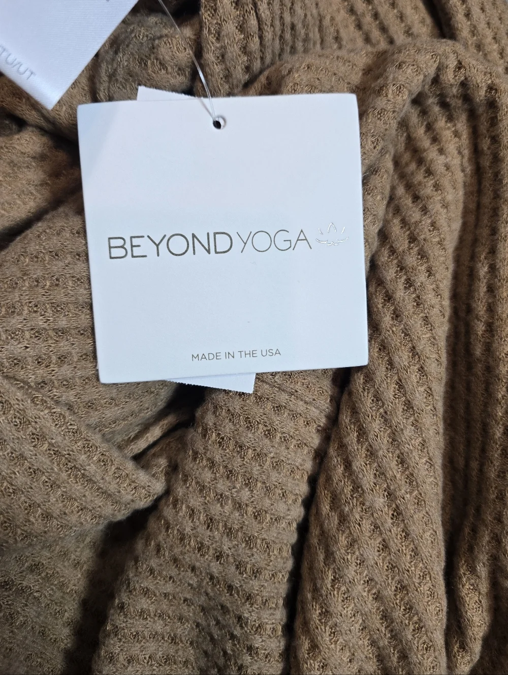 Beyond Yoga‎ Waffle Knit Infinity Scarf Tofee One Size NWT